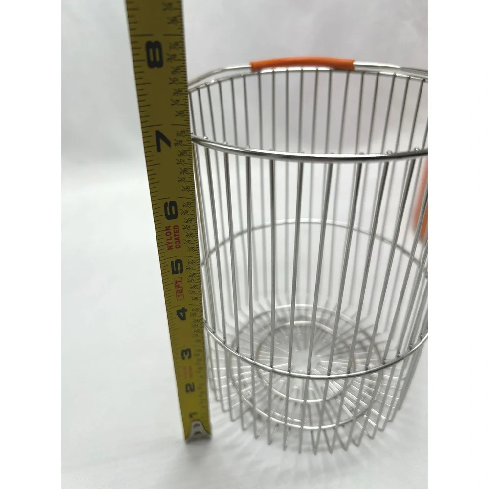 Kuhn Rikon Swiss Design Orange Asparagus Vegetable Steamer Pot & Wire Basket Set